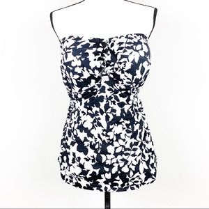 Lauren Ralph Lauren Floral Strapless Swim Top